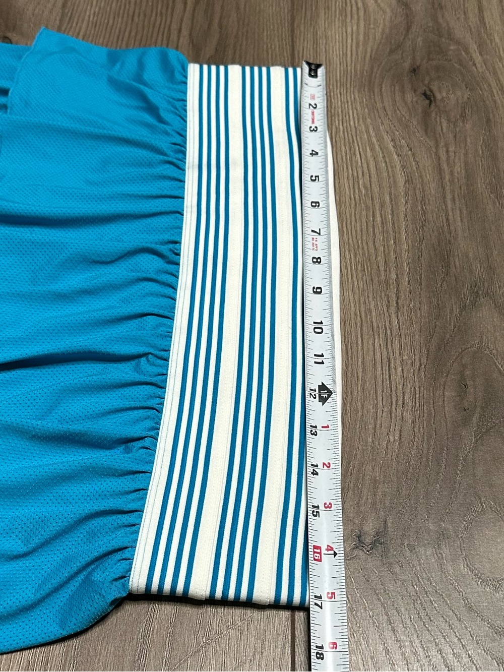 Lucky In Love Caribbean Vibes High‎ Rise Play On Tennis Skirt Skort Blue White L - Picture 8 of 11